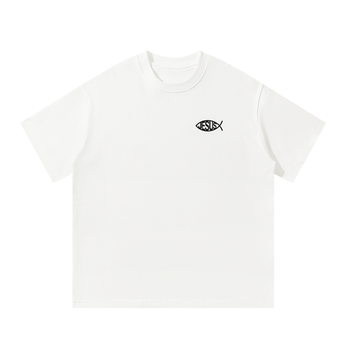 Jesus Fish - Men's Oversized T-Shirt